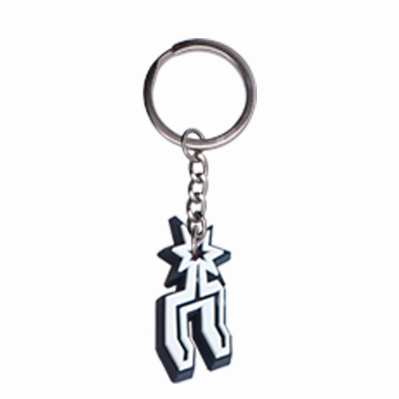 Wholesale 20pcs/pack Ice Hockey PVC Soft Cartoon Keychain